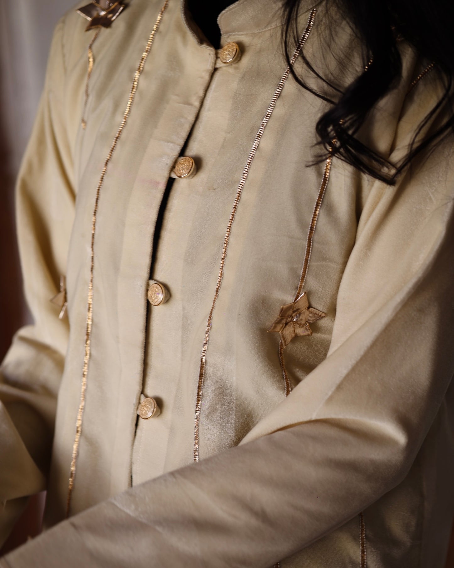 Ivory Velvet Jacket