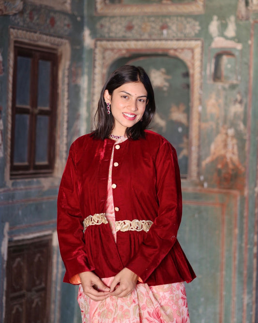 Red Peplum Jacket